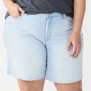 Women’s Plus Sonoma High Rise Bermuda Shorts Size 18 NWT